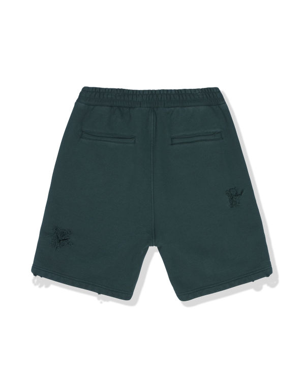 Bape Distressed logo Sortky Panske Tmavo Zelene | SK-1289