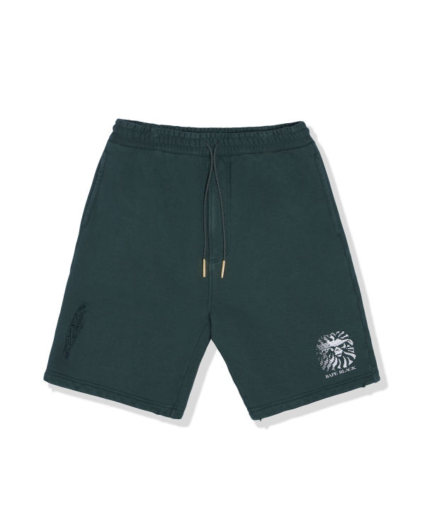 Bape Distressed logo Sortky Panske Tmavo Zelene | SK-1289