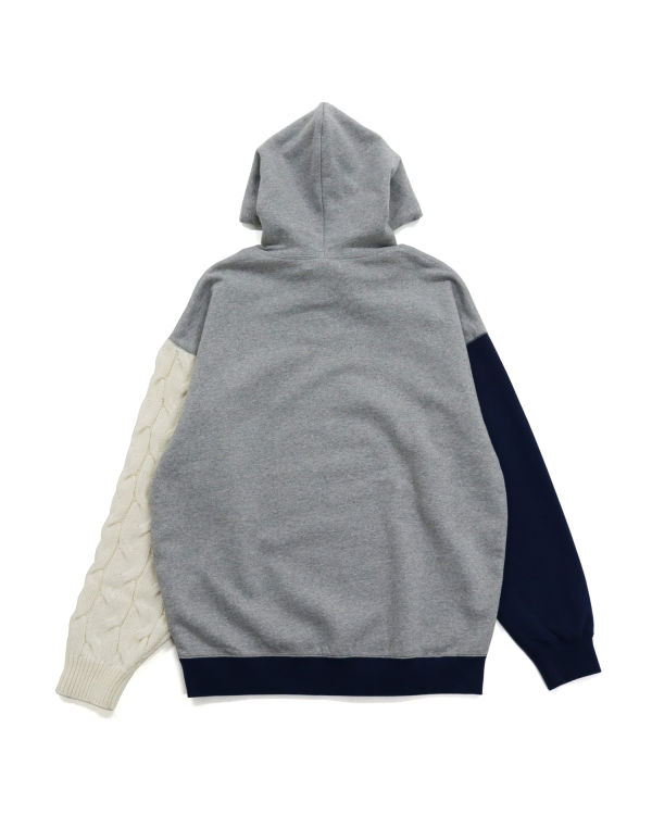 Bape Docking Cable Sleeve Oversized Pullover Mikiny S Kapucňou Damske Siva | SK-4827