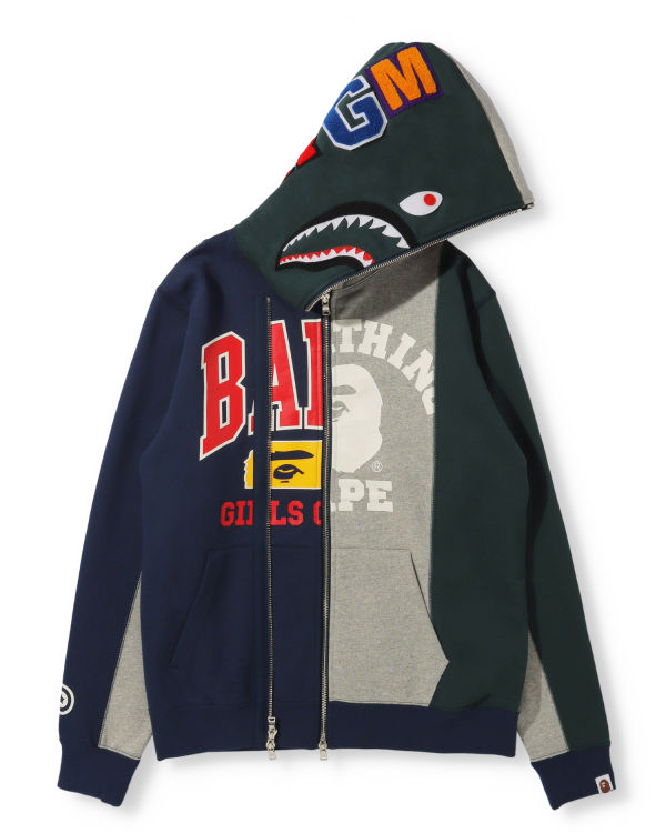 Bape Docking Shark Full Zip Mikiny S Kapucňou Damske Siva | SK-0148