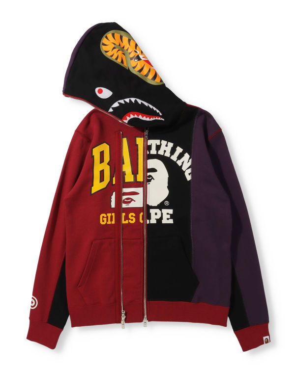 Bape Docking Shark Full Zip Mikiny S Kapucňou Damske Čierne | SK-3915
