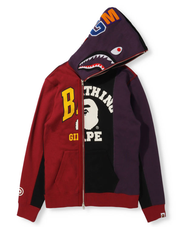 Bape Docking Shark Full Zip Mikiny S Kapucňou Damske Čierne | SK-3915