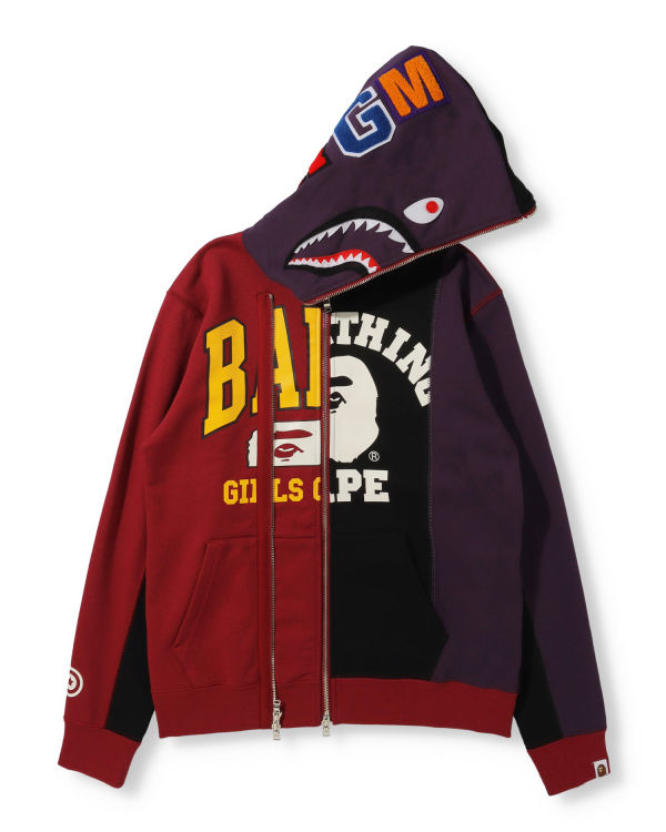 Bape Docking Shark Full Zip Mikiny S Kapucňou Damske Čierne | SK-3915