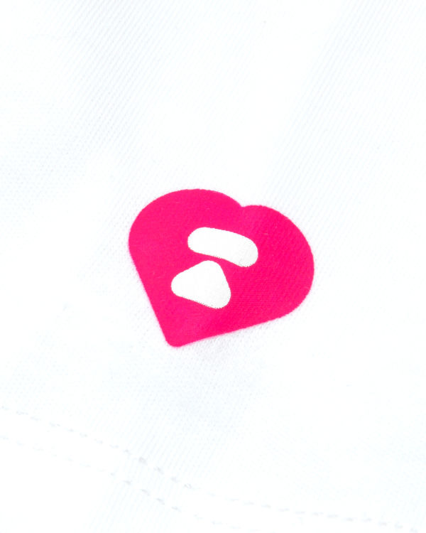 Bape Double logo cropped Tricko Damske Biele | SK-6875