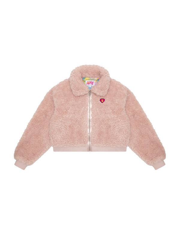 Bape Faux fur Bundy Damske Ruzove | SK-8916