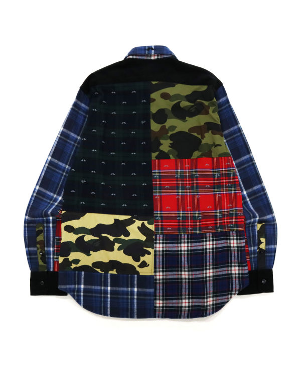 Bape Flannel Check Multi Patter Kosele Panske Viacfarebný | SK-2638