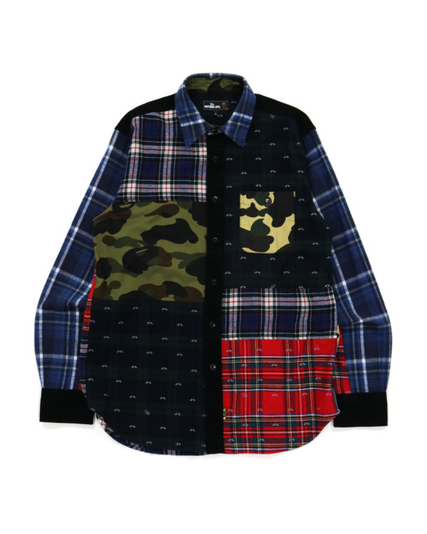 Bape Flannel Check Multi Patter Kosele Panske Viacfarebný | SK-2638