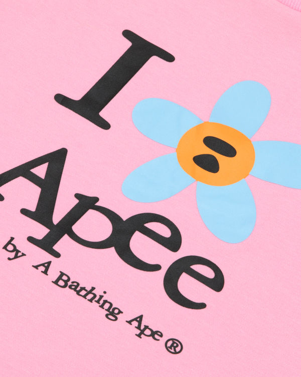 Bape Flower cropped Tricko Damske Ruzove | SK-1564