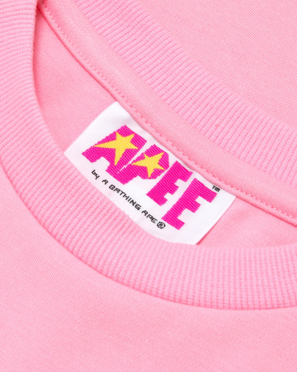 Bape Flower cropped Tricko Damske Ruzove | SK-1564
