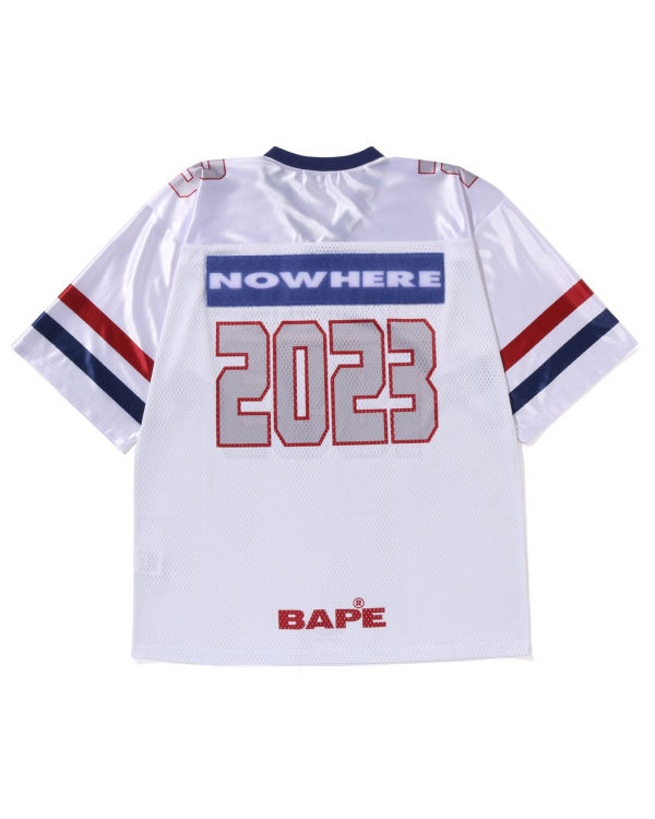 Bape Football Jersey Tricko Panske Biele | SK-8217