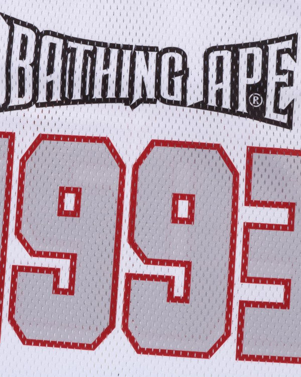 Bape Football Jersey Tricko Panske Biele | SK-8217