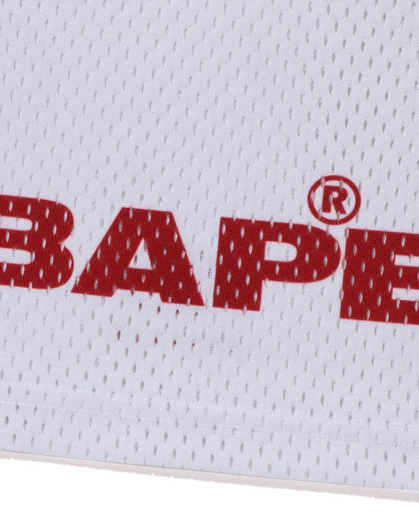 Bape Football Jersey Tricko Panske Biele | SK-8217
