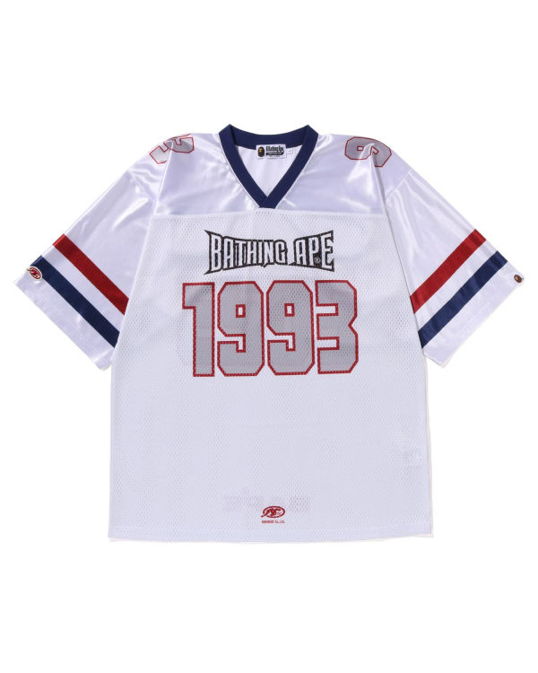 Bape Football Jersey Tricko Panske Biele | SK-8217