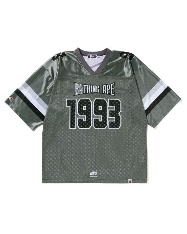Bape Football Jersey Tricko Panske Siva | SK-5736