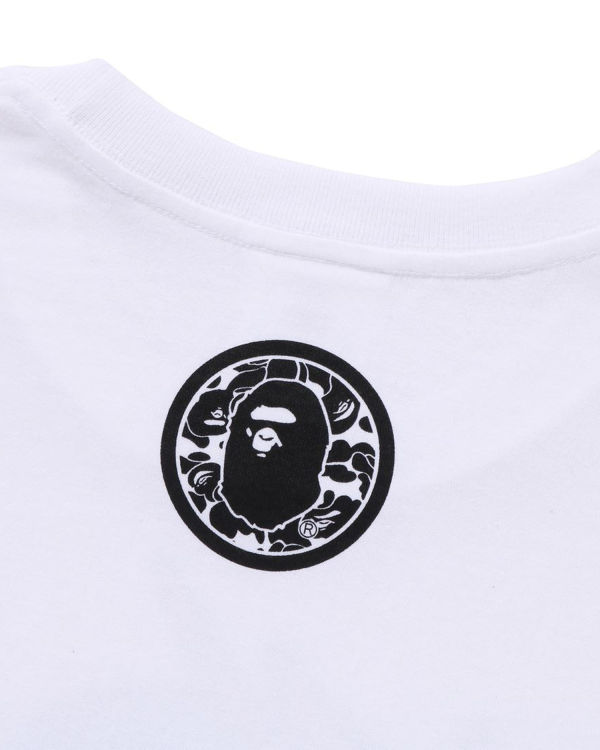 Bape General Kabuto Tricko Panske Biele | SK-2904