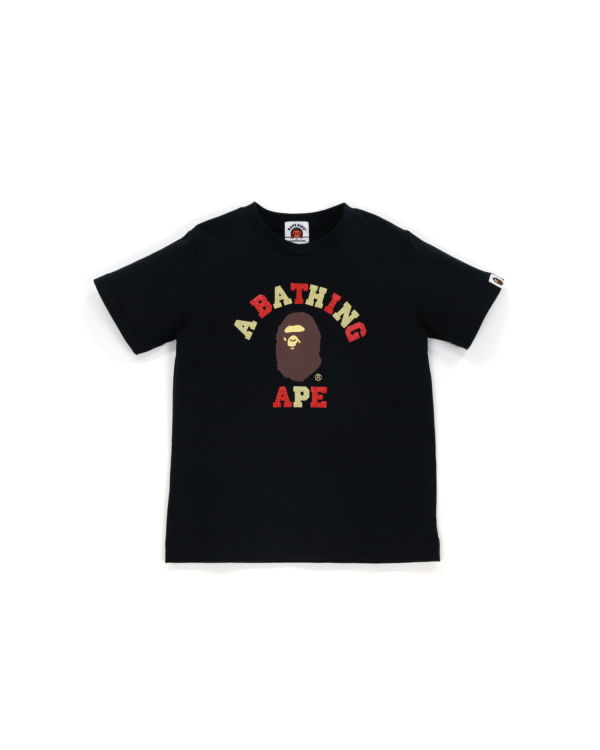 Bape Glitter College Tricko Detske Čierne | SK-4192