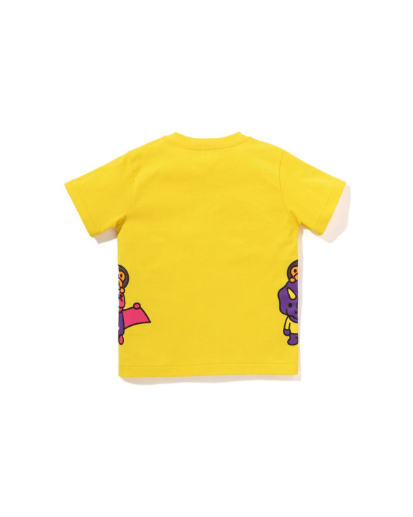 Bape Glow In The Dark Bone Dinosaur Tricko Detske Žlté | SK-0325