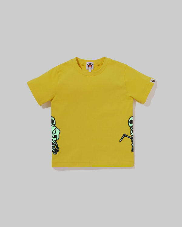 Bape Glow In The Dark Bone Dinosaur Tricko Detske Žlté | SK-0325
