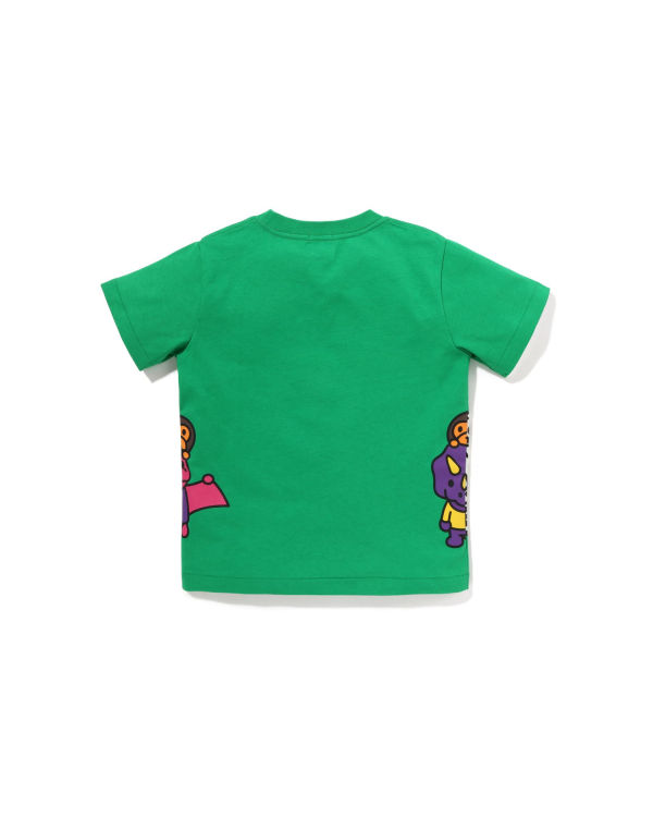 Bape Glow In The Dark Bone Dinosaur Tricko Detske Svetlo Zelene | SK-2416