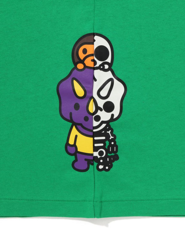Bape Glow In The Dark Bone Dinosaur Tricko Detske Svetlo Zelene | SK-2416