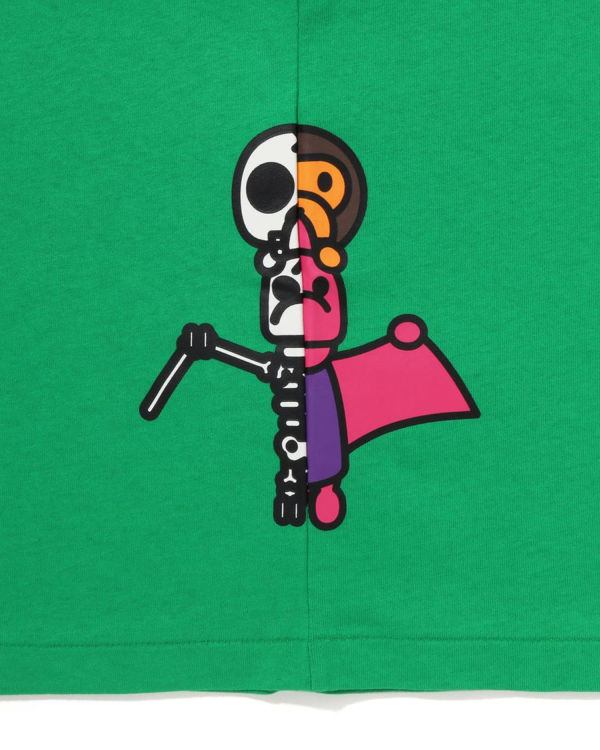 Bape Glow In The Dark Bone Dinosaur Tricko Detske Svetlo Zelene | SK-2416