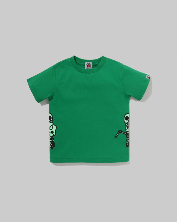 Bape Glow In The Dark Bone Dinosaur Tricko Detske Svetlo Zelene | SK-2416