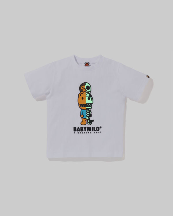 Bape Glow In The Dark Rex Bone Tricko Detske Biele | SK-8157