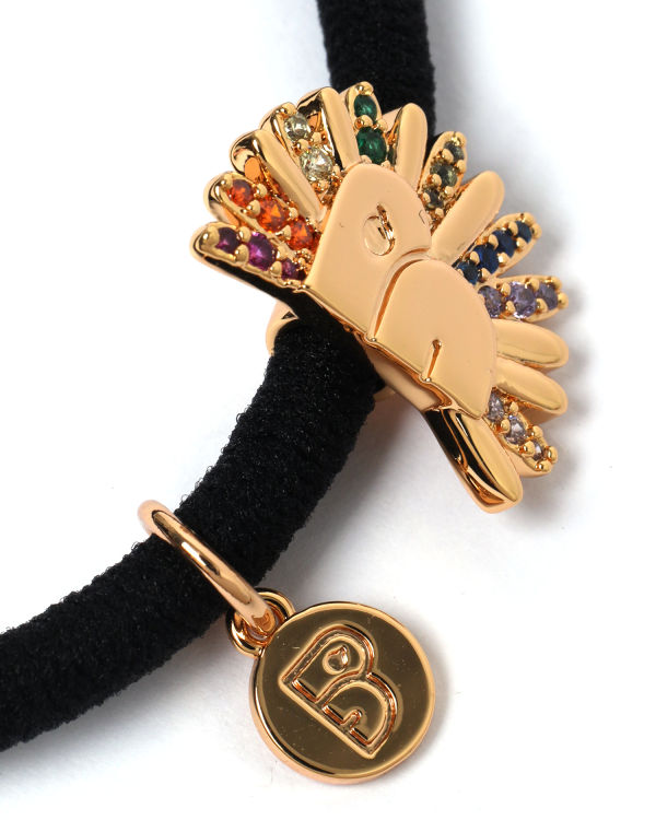 Bape Gold-toned logo Vlasové Doplnky Damske Zlate Čierne | SK-7025
