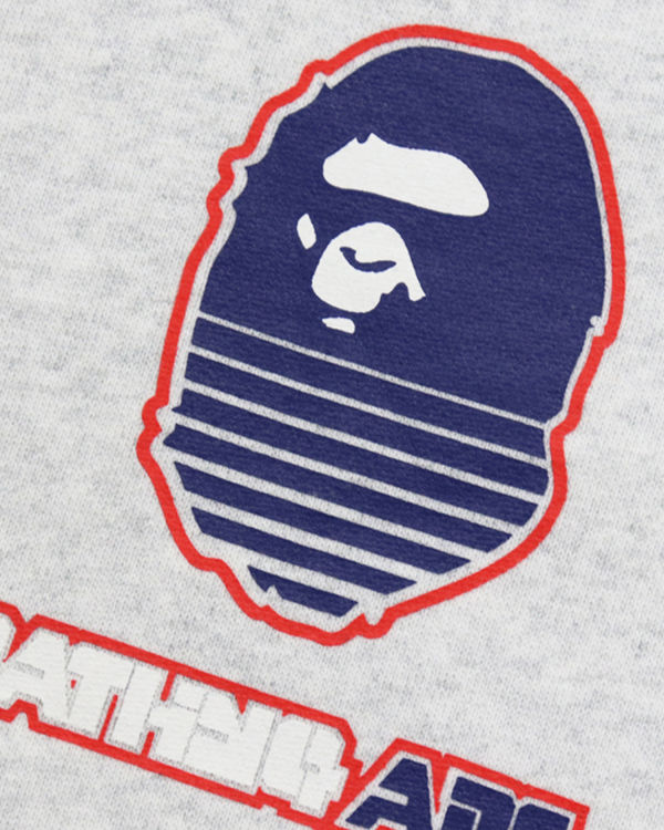 Bape Grafika #1 Pullover Mikiny S Kapucňou Panske Svetlo Siva | SK-3174