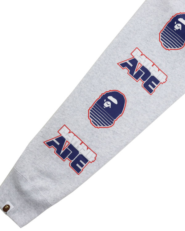 Bape Grafika #1 Pullover Mikiny S Kapucňou Panske Svetlo Siva | SK-3174