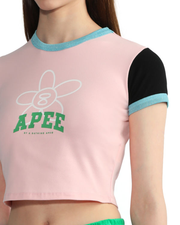 Bape Grafika Blúzky Damske Ruzove | SK-2967