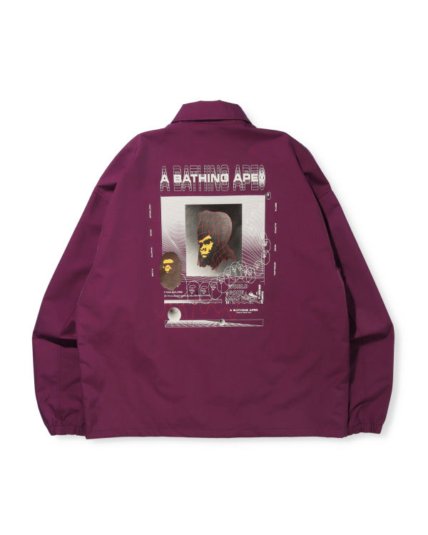 Bape Grafika Relaxed Fit Coach Bundy Panske Tmavo Nachový | SK-1390