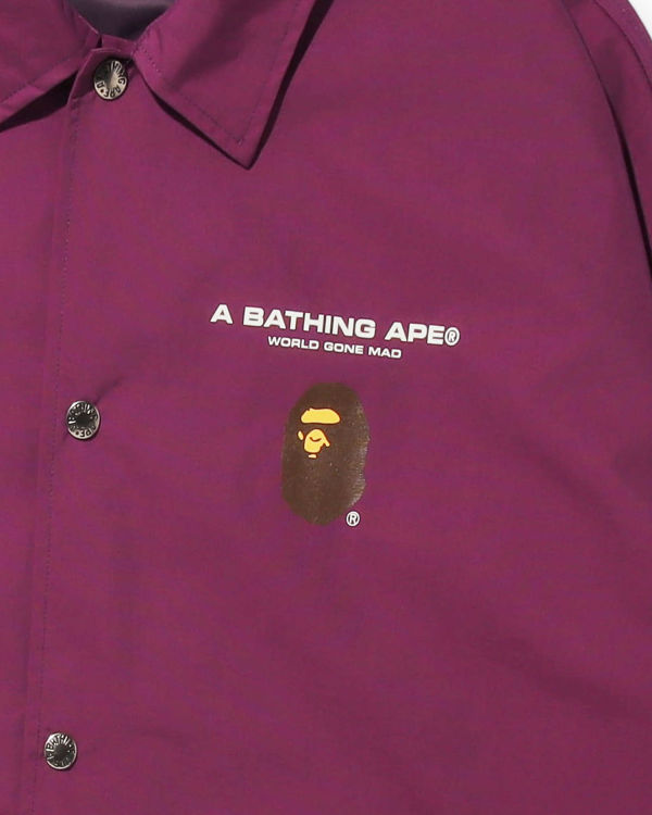 Bape Grafika Relaxed Fit Coach Bundy Panske Tmavo Nachový | SK-1390
