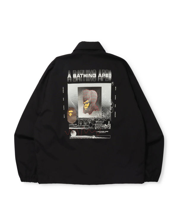 Bape Grafika Relaxed Fit Coach Bundy Panske Čierne | SK-2105