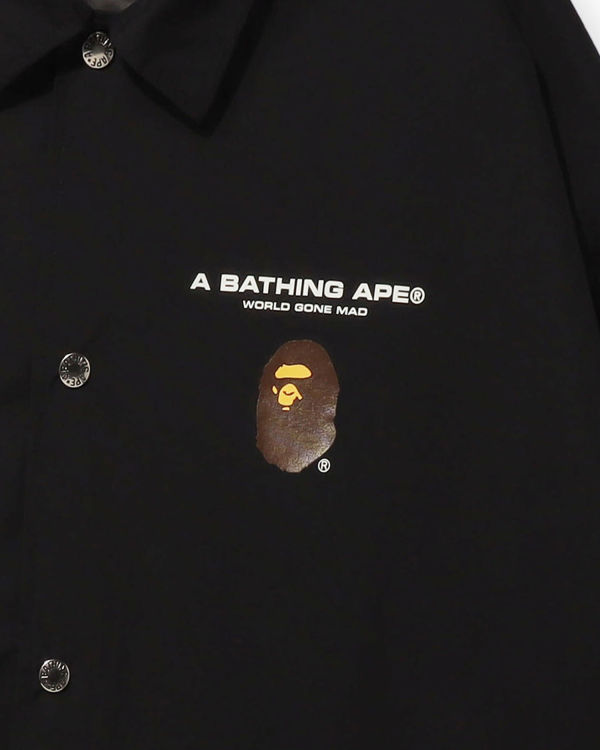 Bape Grafika Relaxed Fit Coach Bundy Panske Čierne | SK-2105