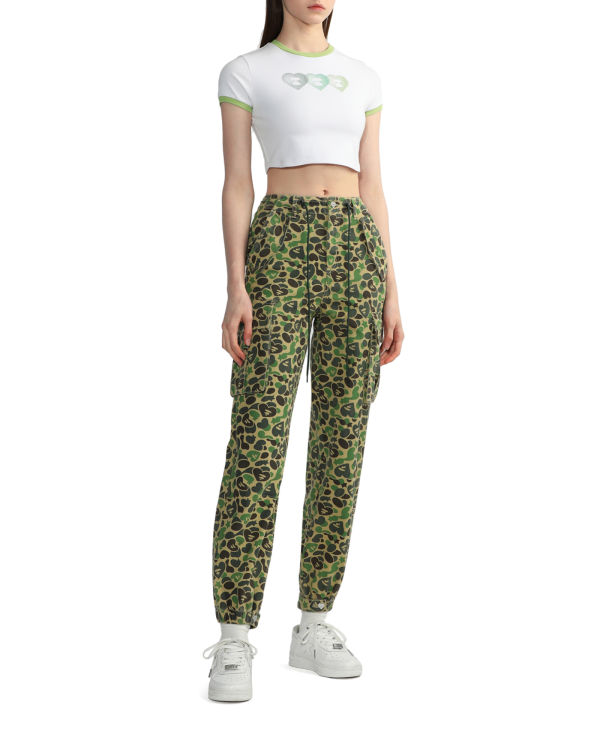 Bape Grafika crop #3 Tricko Damske Biele | SK-8079