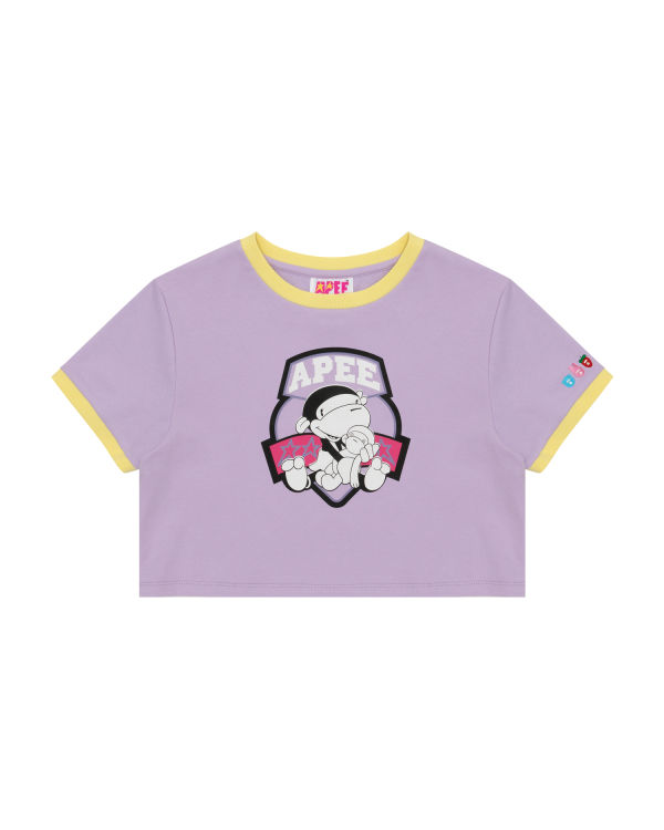 Bape Grafika cropped Tricko Damske Nachový | SK-5928