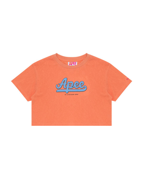 Bape Grafika cropped Tricko Damske Oranžové | SK-5103