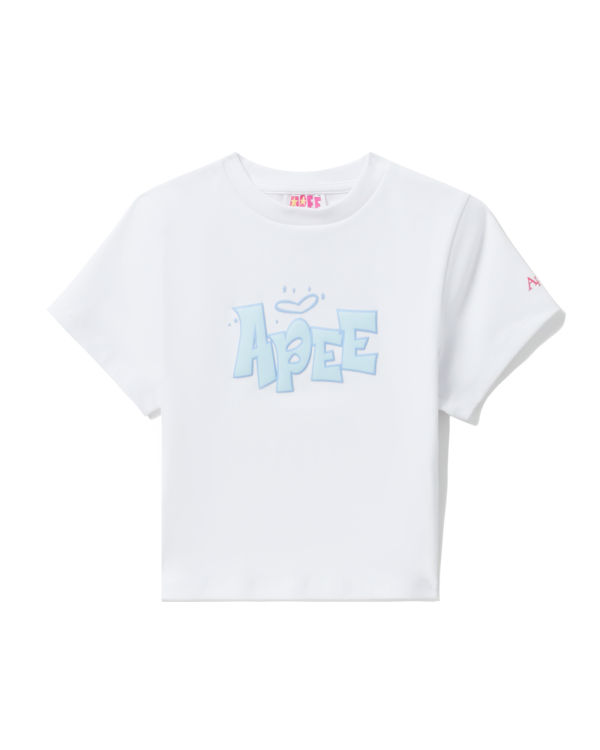 Bape Grafika slim-cut Tricko Damske Biele | SK-5784