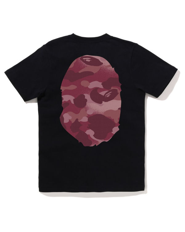 Bape Grid Camo Big Ape Head Tricko Damske Čierne | SK-2176