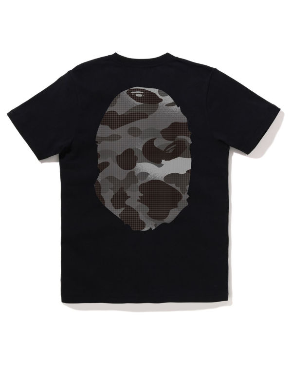 Bape Grid Camo Big Ape Head Tricko Damske Čierne | SK-6851