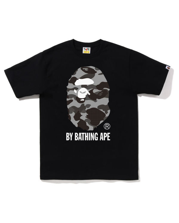 Bape Grid Camo By Bathing Ape Tricko Panske Čierne | SK-2471