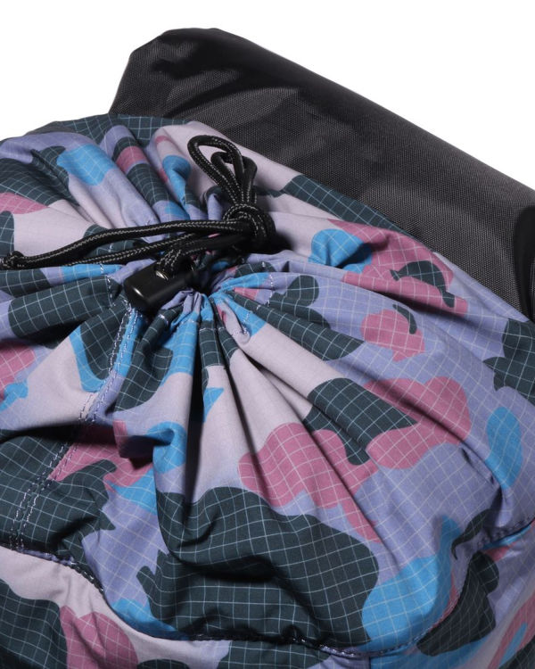 Bape Grid Camo Glow In The Dark Padding Batohy Detske Nachový | SK-8017