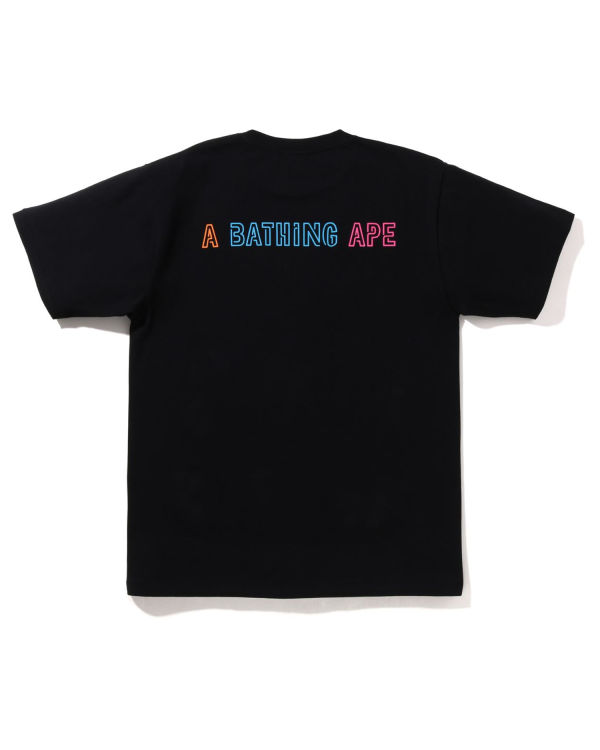 Bape Halloween Neon Mexican Skull Tricko Panske Čierne | SK-4176