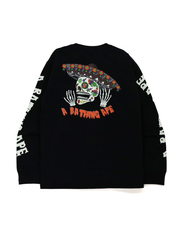 Bape Halloween Skull Glow In The Dark Long Sleeve Mikiny Panske Čierne | SK-0967