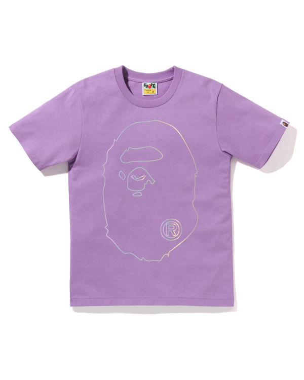 Bape Hologram Big Ape Head Tricko Damske Nachový | SK-3820