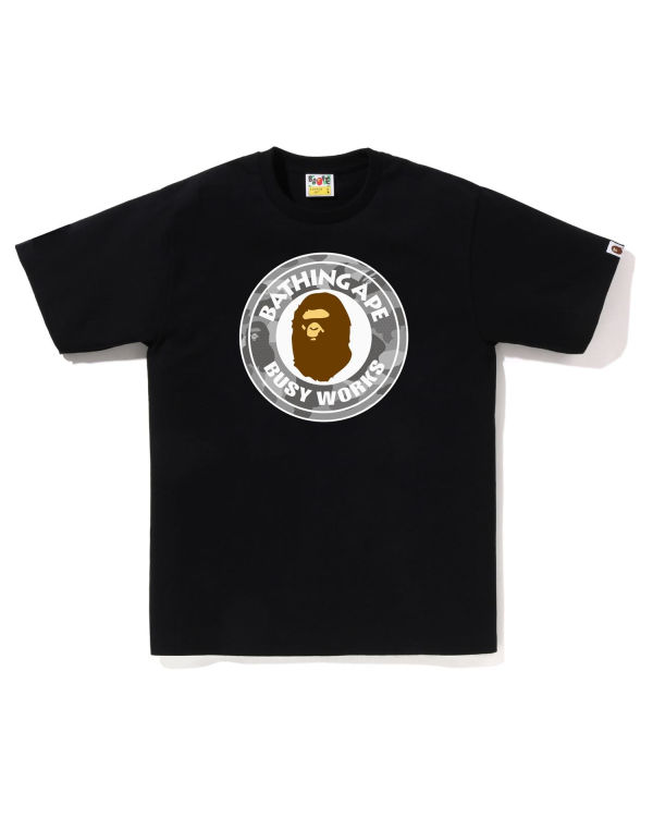 Bape Honeycomb Camo Busy Works Tricko Panske Čierne | SK-4162