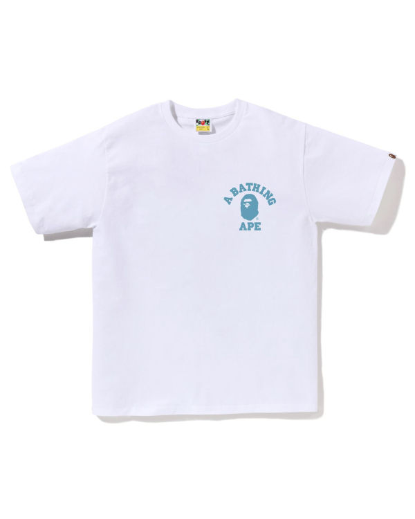 Bape Honeycomb Camo College ATS Tricko Panske Biele | SK-2130