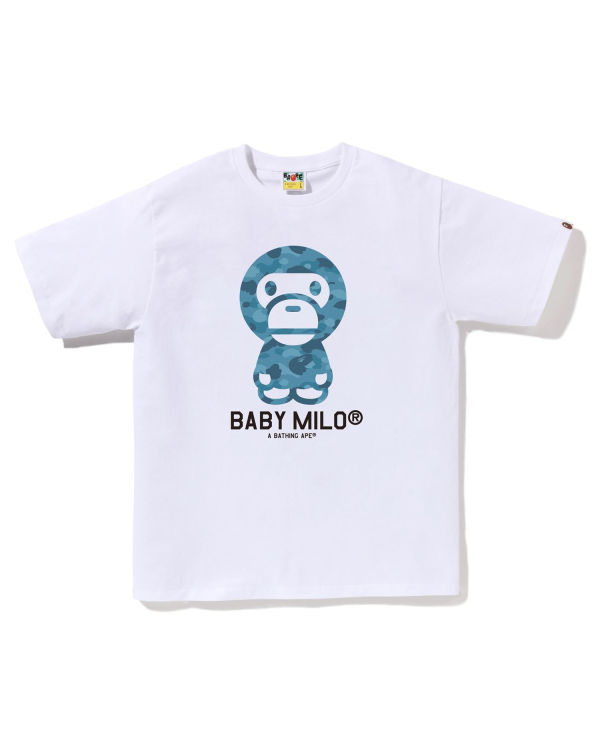 Bape Honeycomb Camo Milo Tricko Panske Biele | SK-0531