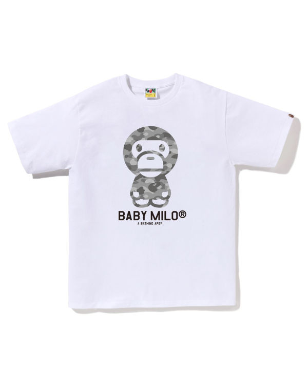 Bape Honeycomb Camo Milo Tricko Panske Biele | SK-5680
